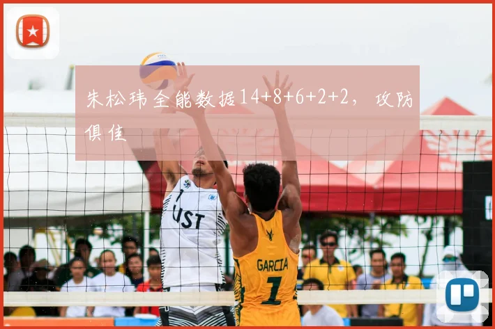 朱松玮全能数据14+8+6+2+2，攻防俱佳