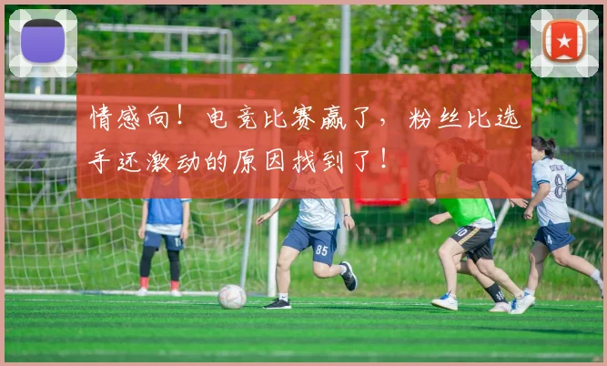 情感向!电竞比赛赢了,粉丝比选手还激动的原因找到了!